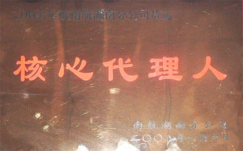 南航2007年度核心代理人